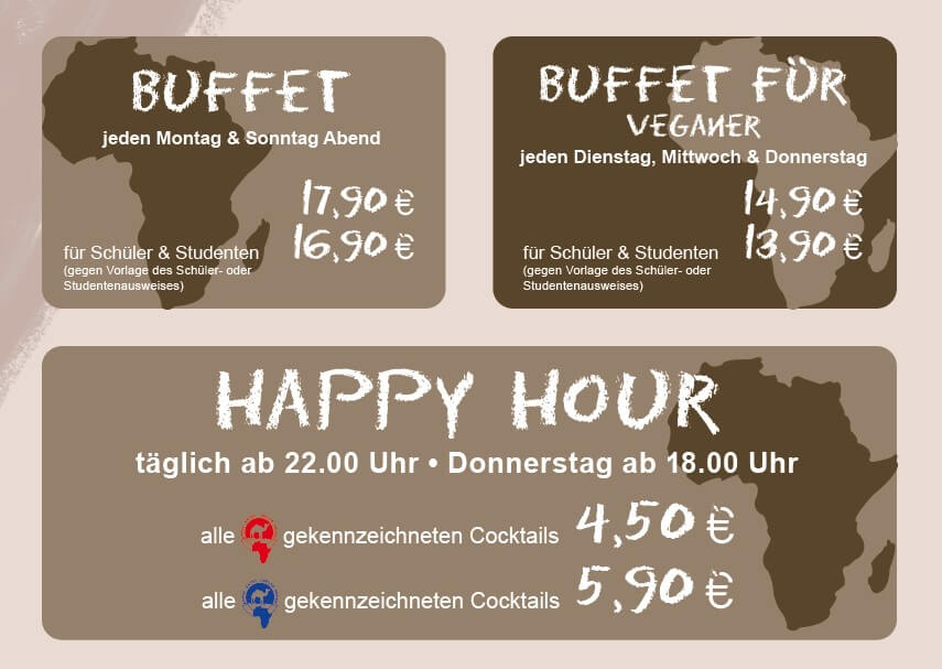 Angebot im Dromedar Restaurant Marburg